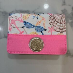 Lilly Pulitzer Pink and White Playing Cards with Holder NWT